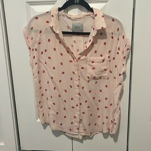 Rails M Strawberry Pink Blouse